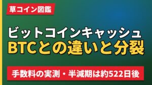 ビットコインキャッシュBTCとの違いと分裂